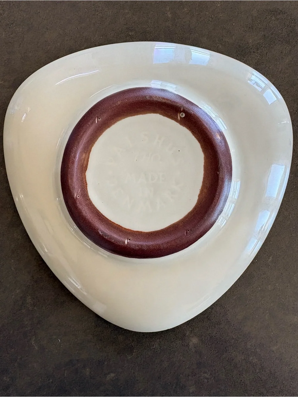 Palshus Pottery Denmark Cherry Herring Dish Danish Modern Jens Quistgaard